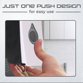 Robustt Manual Wall Mounted Liquid Soap Dispenser - White (200 ml)